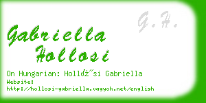 gabriella hollosi business card